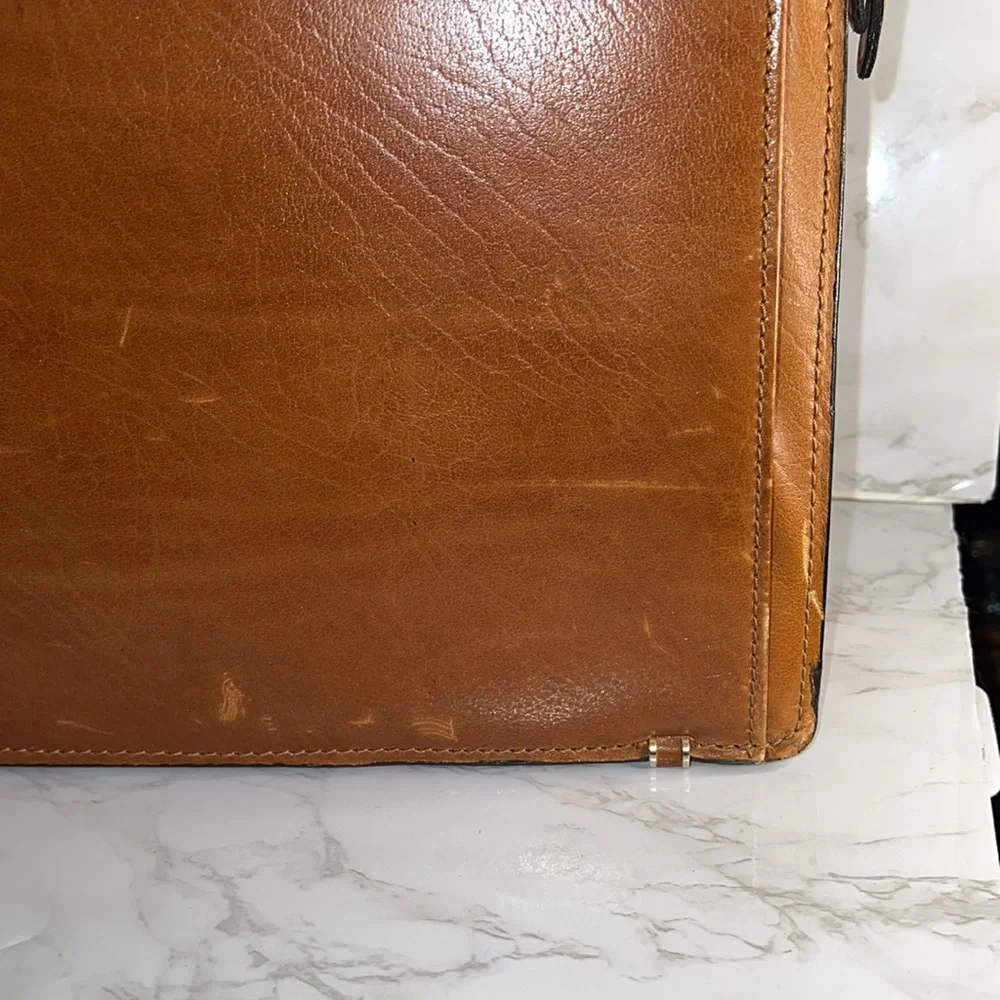 Hey JR Wants This Awesome Leather Briefcase! Very Smart with Slide Down Handels